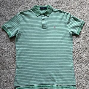 Polo by Ralph Lauren Mint Green Striped Polo Shirt